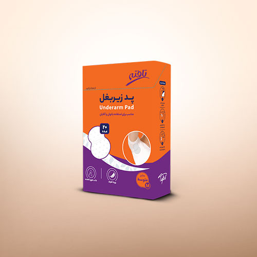پد عرق گیر تافته سایز متوسط بسته 20 عددی