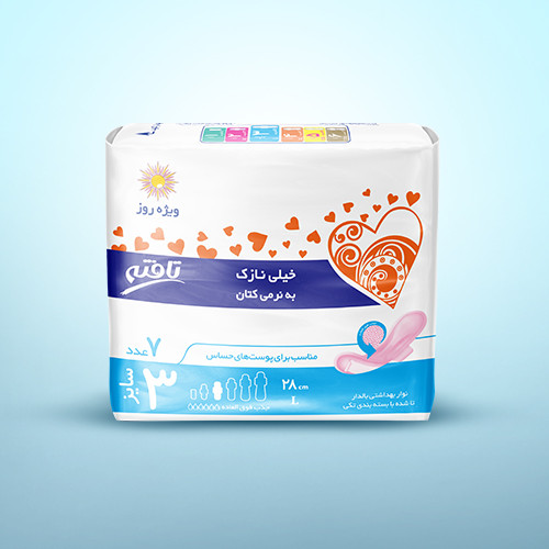 نوار بهداشتی روز خیلی نازک کتانی