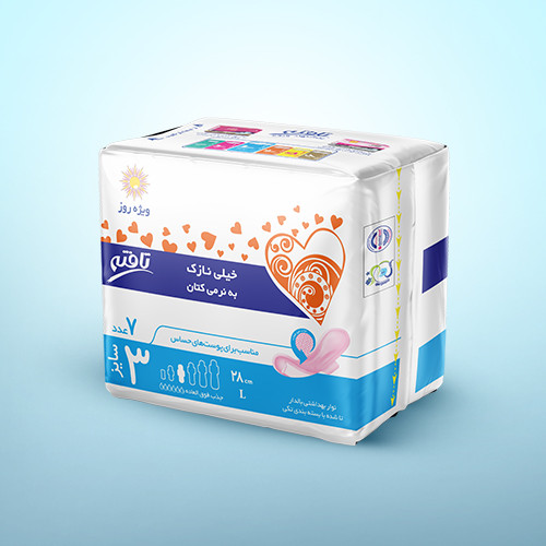 نوار بهداشتی روز خیلی نازک کتانی